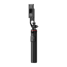 Selfie-Stick-Teleskop mit Fernsteuerstativ am Telefon 1.3m Aluminium - schwarz