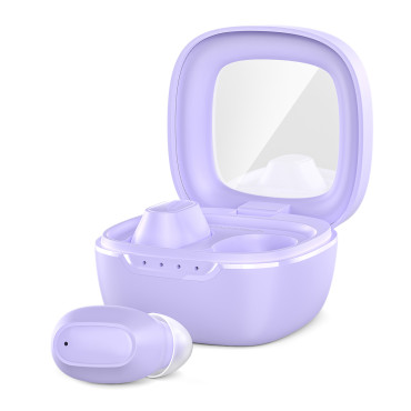 Siga os fones de ouvido MEMS WIREIAS TWS Bluetooth 5.3 - Roxo