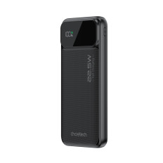 Powerbank 10000 mAh 22.5W PD USB-A USB-C - Svart