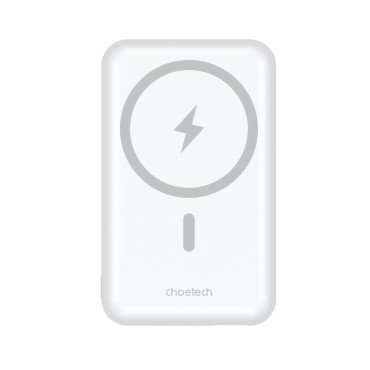 PowerBank 10000 Mah 20W Magsafe USB-A USB-C Funksjonsstativ - Hvit
