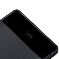 PowerBank 20000 mAh 2x USB-A 2X USB-C 100W + USB-C kabelis - melns