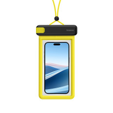 Waterproof case for phone 7.2'' IPX8 DEEP DIVE 4 layers-black and yellow