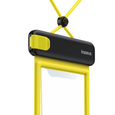 Vodotesni primer za telefon 7.2 '' IPX8 Globoko potapljanje 4 plasti - črna in rumena