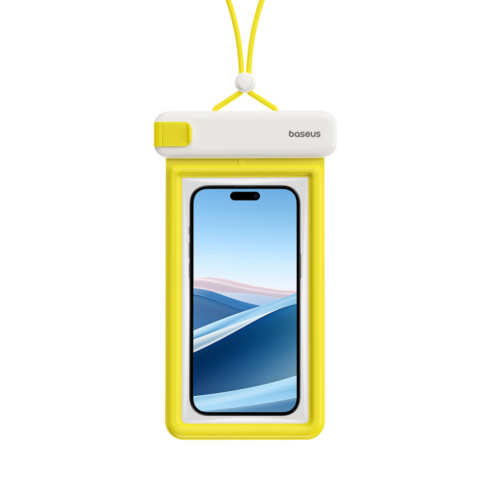Nepremočljiva primer za telefon 7.2 '' ipx8 globoko potapljanje 4 plasti - bela in rumena
