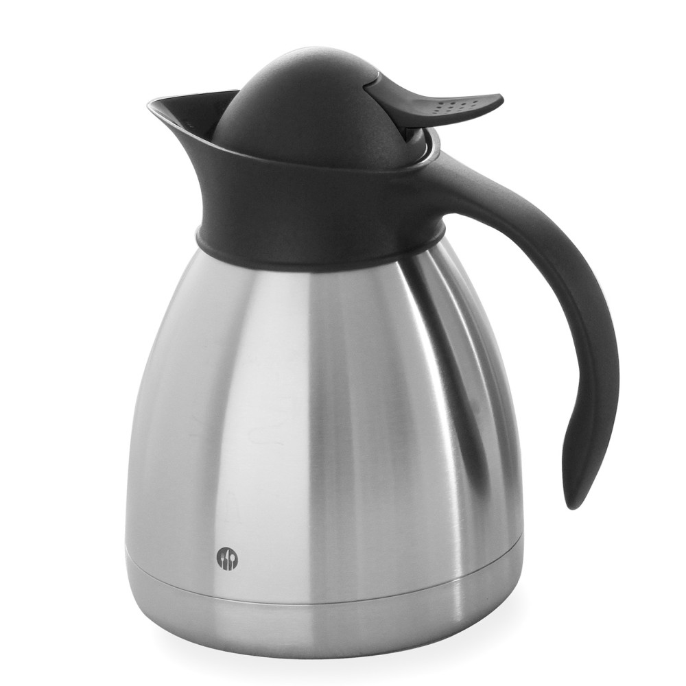 Thermos Thermal Jug Catering Kaffe Stål Dubbel Stålväggar 1l - Hendi 446508