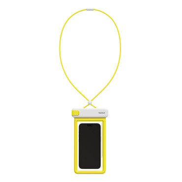 Nepremočljiva primer za telefon 7.2 '' ipx8 globoko potapljanje 4 plasti - bela in rumena