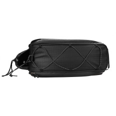 Borsa da bicicletta da 10 litri sul tronco con tasche laterali 38.5x19.5x16cm - Nero