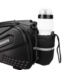 Borsa da bicicletta da 10 litri sul tronco con tasche laterali 38.5x19.5x16cm - Nero