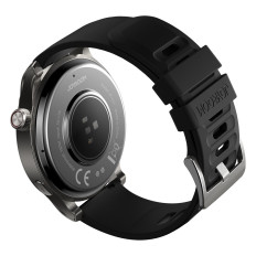 SmartWatch Round Venture Series s příjemcem volání + stříbrný náramek - šedá