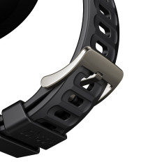 Smartwatch okrogla podvig serije s prejemanjem klicev + srebrna zapestnica - siva