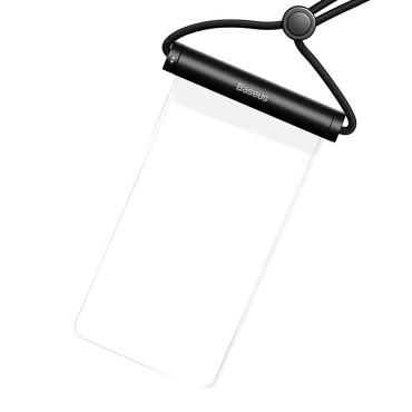 Funda impermeable para teléfono 7.2 '' con cierre cilíndrico de Aquaglide de IPX8 - Negro