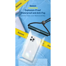 Waterdichte hoes voor telefoon 7.2 '' met cilindrische sluiting van IPX8 Aquaglide - zwart