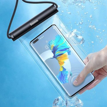 Vízálló tok 7,2 '' telefonhoz az ipx8 aquaglide - fekete hengeres zárásával
