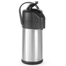 Termo de acero con bomba de bebidas calientes. 3L - Hendi 445877