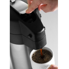 Stalen catering thermos met warme drankpomp. 3L - Hendi 445877