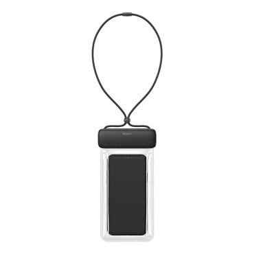 Vanntett tilfelle på telefon 7.2 '' Aquaglide IPX8 med glidelåsesystem - Svart