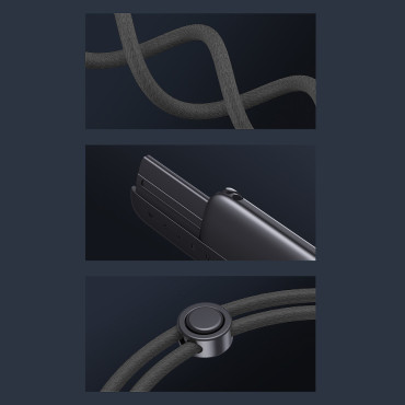 Vodotěsné pouzdro na telefonu 7.2 '' Aquaglide IPX8 s SLUE LOCK SYSTEM - Černá