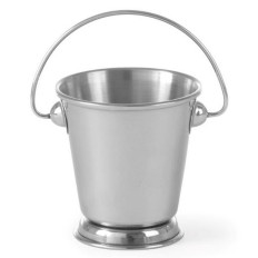 Miniature Bucket med rustfrit stål snackhåndtag 87mm - Hendi 426364