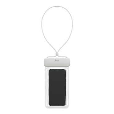 Vanntett tilfelle på telefon 7.2 '' Aquaglide IPX8 med glidelåsesystem - Hvit
