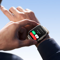 Smartwatch Fit-Life JR-FT3S mit Verbindungsempfangsfunktion - Titan-Farbe