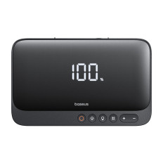 4in1 ugrás indító 600A Powerbank zseblámpával 6000mah Super Energy kompresszor - fekete