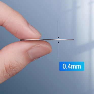 Μεταλλικά πλακάκια για μαγνητικές λαβές στο τηλέφωνο που ορίζεται 2pcs. - μαύρο