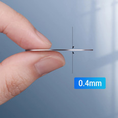 Metalen tegels voor magnetische handgrepen op de telefoon Set 2pcs. - Zwart
