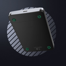 Pocket pevného disku 2.5 '' SATA 3.0 6GBPS + USB-C kábel 0.5m - strieborné