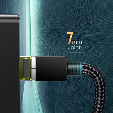 Patchcord network cable in Ethernet RJ45 Cat 7 10GBPS 1M - black