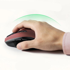 Egér vezeték nélküli USB 2.4GHz 4000 dpi optikai egér - piros
