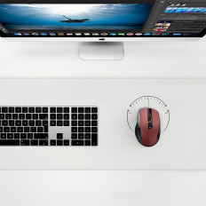 Mus trådlös USB 2.4GHz 4000 dpi optisk mus - röd