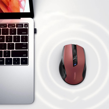 Ποντίκι ασύρματο USB 2.4GHz 4000 DPI οπτικό ποντίκι - κόκκινο