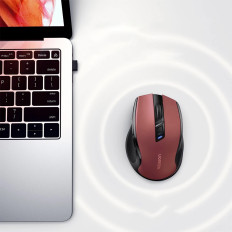 Ποντίκι ασύρματο USB 2.4GHz 4000 DPI οπτικό ποντίκι - κόκκινο