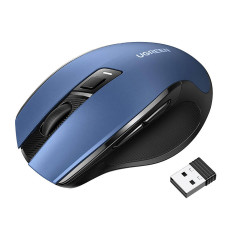 Ratón inalámbrico USB 2.4GHz 4000 DPI Mouse óptico - Azul