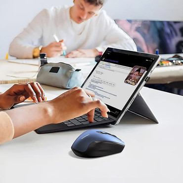 Egér vezeték nélküli USB 2.4GHz 4000 dpi optikai egér - kék