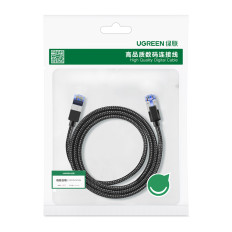 Patchcord Ethernet RJ45 CAT8 CAT8 Core Cable Core 1.5m - svart