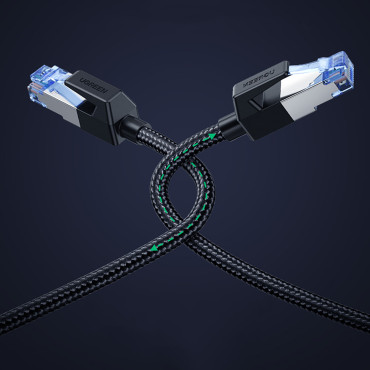 Patchcord Ethernet RJ45 CAT8 CAT8 Core Cable Core 1.5m - svart