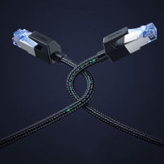 Patchcord Ethernet RJ45 CAT8 CAT8 Core Cable Core 1.5m - svart
