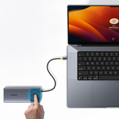 Adaptateur de moyeu 7W1 Série Gleeam Metal Gleeam II USB-C PD100W / 2X USB-A / 2X HDMI 4K / USB-C 3.0