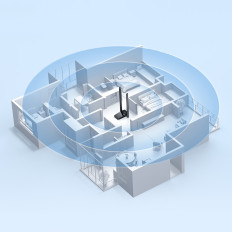 USB WIFI 2.4GHz 5GHz FastJoy Access Point 1300 MB / S - Svart