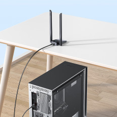 USB WiFi 2.4GHz 5GHz Fastjoy pöörduspunkti 1300 MB / S - must