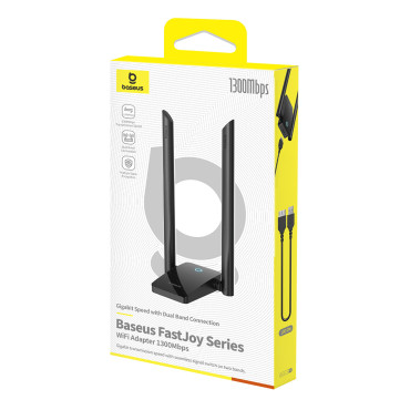 USB WiFi 2.4GHz 5GHz Fastjoy Access Bod 1800 MB / S - čierna