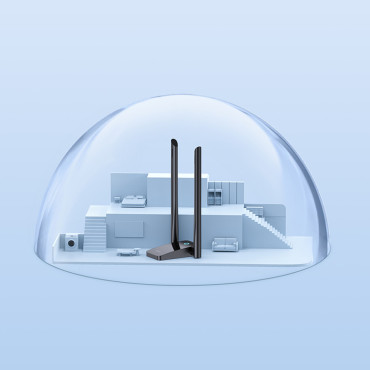 USB WIFI 2.4GHz 5GHz Fastjoy Access Point 1800 Mb / S - black