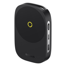 3in1 Hladilni ventilator Smartphone 15W indukcijski polnilnik in stojalo - črna
