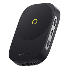 3in1 Hladilni ventilator Smartphone 15W indukcijski polnilnik in stojalo - črna