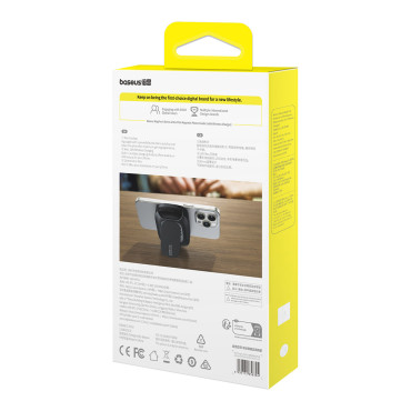 3in1 Hladilni ventilator Smartphone 15W indukcijski polnilnik in stojalo - črna