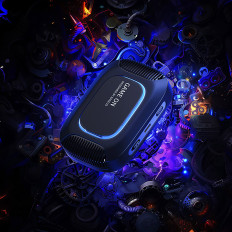 3in1 ψυκτικό ανεμιστήρα smartphone 15W φορτιστή επαγωγής και στάση - μαύρο