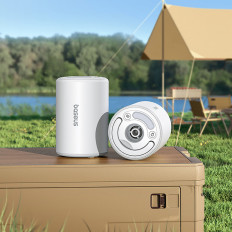 2in1 Pompa Turistica per materasso e PocketGo PocketGo PRO - Torcia elettrica bianca