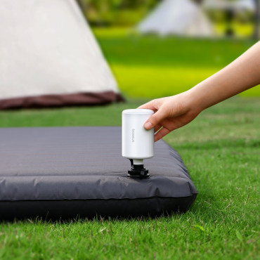 2V1 Turistické čerpadlo pre matrac a LED Pocketgo Pro - White Batterfer