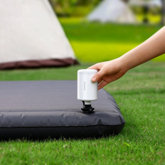 2V1 Turistické čerpadlo pre matrac a LED Pocketgo Pro - White Batterfer